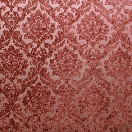 Neiman Traditional Damask Two-Toned Velvet Fabric - Damask Pattern, 57" Width (1 Yard)