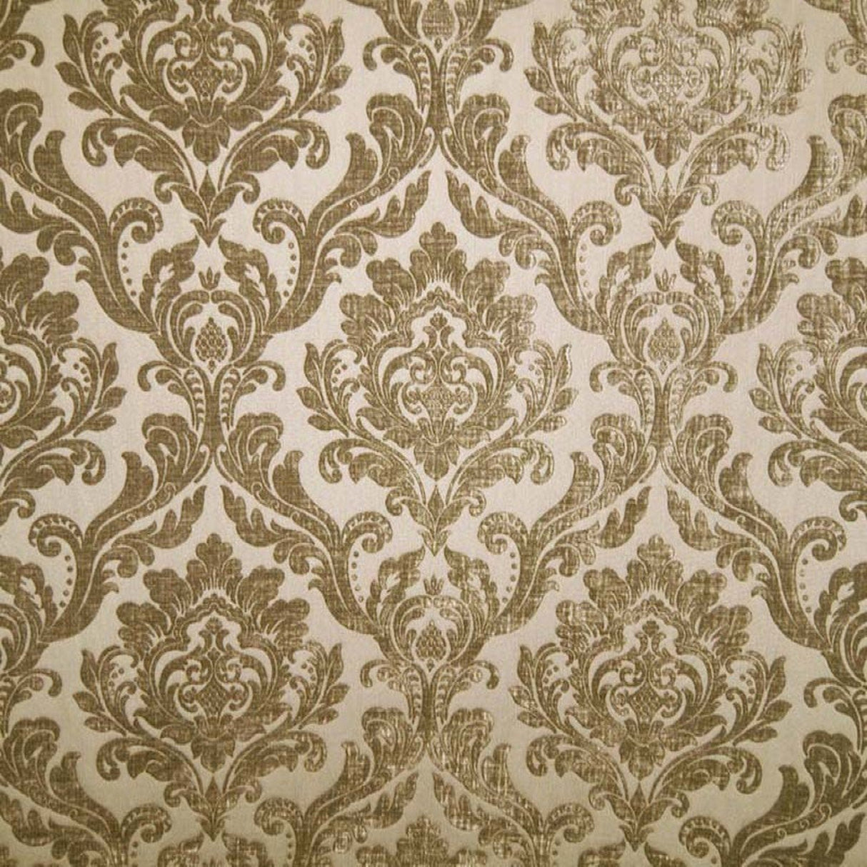 Neiman Traditional Damask Two-Toned Velvet Fabric - Damask Pattern, 57" Width (1 Yard)