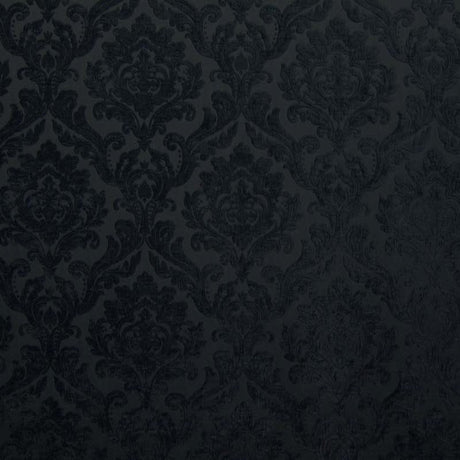Neiman Traditional Damask Two-Toned Velvet Fabric - Damask Pattern, 57" Width (1 Yard)