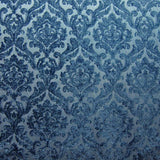 Neiman Traditional Damask Two-Toned Velvet Fabric - Damask Pattern, 57" Width (1 Yard)