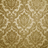 Neiman Traditional Damask Two-Toned Velvet Fabric - Damask Pattern, 57" Width (1 Yard)