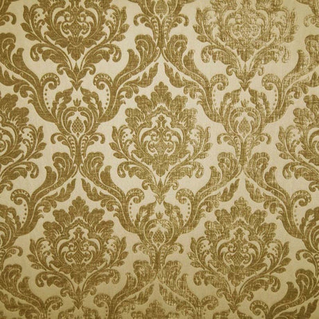 Neiman Traditional Damask Two-Toned Velvet Fabric - Damask Pattern, 57" Width (1 Yard)