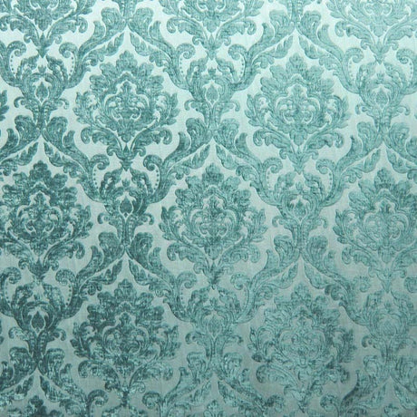 Neiman Traditional Damask Two-Toned Velvet Fabric - Damask Pattern, 57" Width (1 Yard)