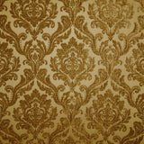 Neiman Traditional Damask Two-Toned Velvet Fabric - Damask Pattern, 57" Width (1 Yard)