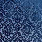 Neiman Traditional Damask Two-Toned Velvet Fabric - Damask Pattern, 57" Width (1 Yard)