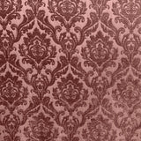 Neiman Traditional Damask Two-Toned Velvet Fabric - Damask Pattern, 57" Width (1 Yard)