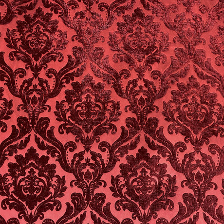 Neiman Fabric Two Tone Velvet Fabric - Classic Damask Tone On Tone, 57" Width, 34 Colors (Sample Book)