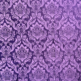 Neiman Traditional Damask Two-Toned Velvet Fabric - Damask Pattern, 57" Width (1 Yard)