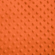 Orange Minky Dimple Dot Fabric,