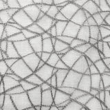 Neptune Fabric Polyester Fabric - Embroidered Metallic Swirl Sheer, 58" Width (1 Yard)
