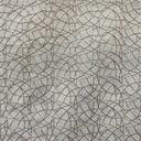 Neptune Fabric Polyester Fabric - Embroidered Metallic Swirl Sheer, 58" Width (1 Yard)