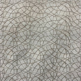 Neptune Fabric Polyester Fabric - Embroidered Metallic Swirl Sheer, 58" Width (1 Yard)