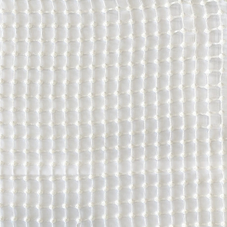 Netta Fabric 100 Percent Polyester Fabric - Net Like Dotted Sheer, White, 110" Width (1 Yard)