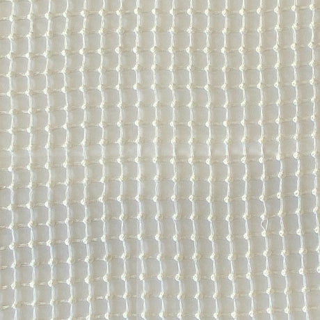 Netta Fabric 100 Percent Polyester Fabric - Net Like Dotted Sheer, White, 110" Width (1 Yard)