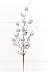 28" Blue Metallic Berry Spray