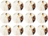 1.1" Round Soft Silicon Mis Quince Años Sticker – Pack of 200 Quinceañera Stickers
