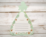 5.5" Apple Green Quinceañera Paper Doll Favor – Pack of 12