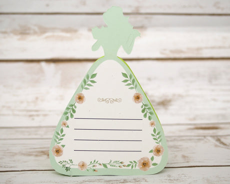5.5" Apple Green Quinceañera Paper Doll Favor – Pack of 12