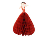5.5" Red Quinceañera Paper Doll Favor – Pack of 12