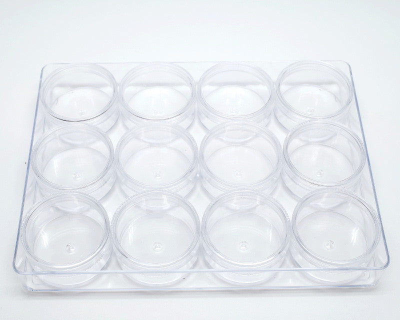 1.75" Diameter Clear Round Acrylic Gift Favor Box - Pack of 12