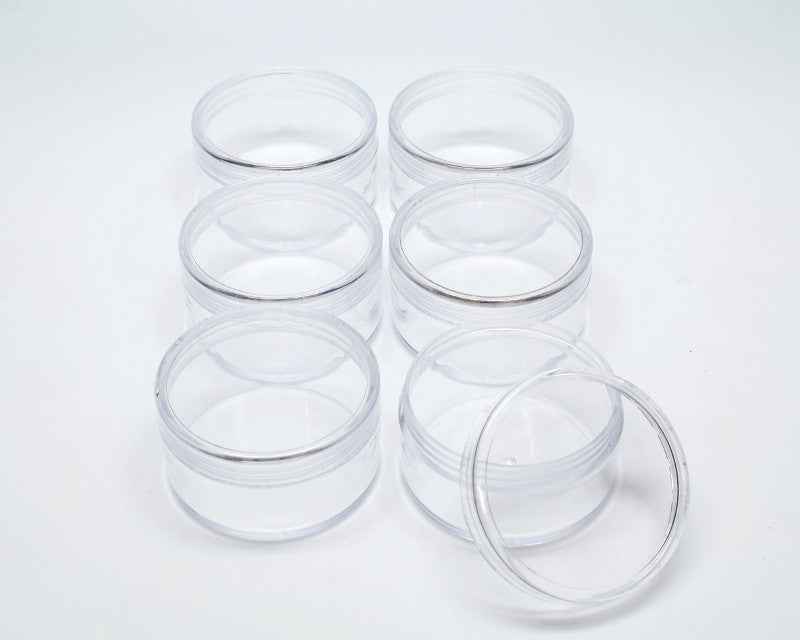 2.5" Diameter Clear Round Acrylic Gift Favor Box - Pack of 6