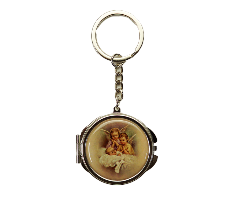 4" Silver Baptism Mirror Keychain - Pack of 12