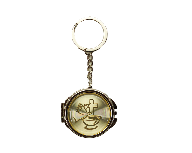 4" Silver Communion Mirror Keychain - Pack of 12