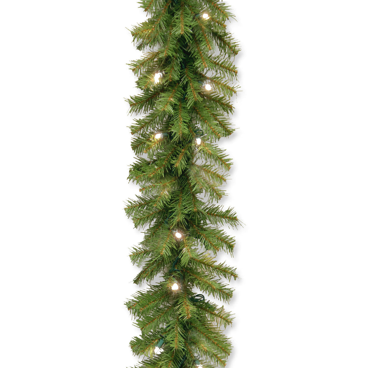 Pre-Lit Norwood Fir Garland with Dual Color LED Lights, 9 Foot