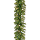 Pre-Lit Norwood Fir Garland with Dual Color LED Lights, 9 Foot