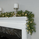 Pre-Lit Norwood Fir Garland with Dual Color LED Lights, 9 Foot