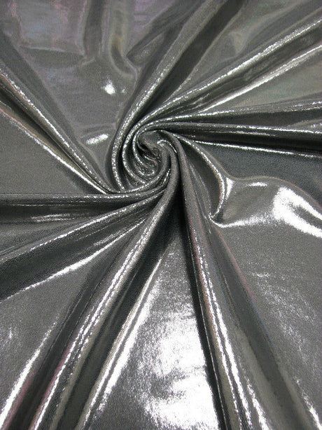 20 Colors Heavy Nylon Spandex Fabric - Shiny Mystic Finger Foil, 4-Way Stretch, 58"-60" Width