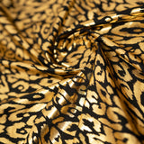 Madagascar Foiled Spandex Fabric - Cheetah Print, 58" Width (1 Yard)