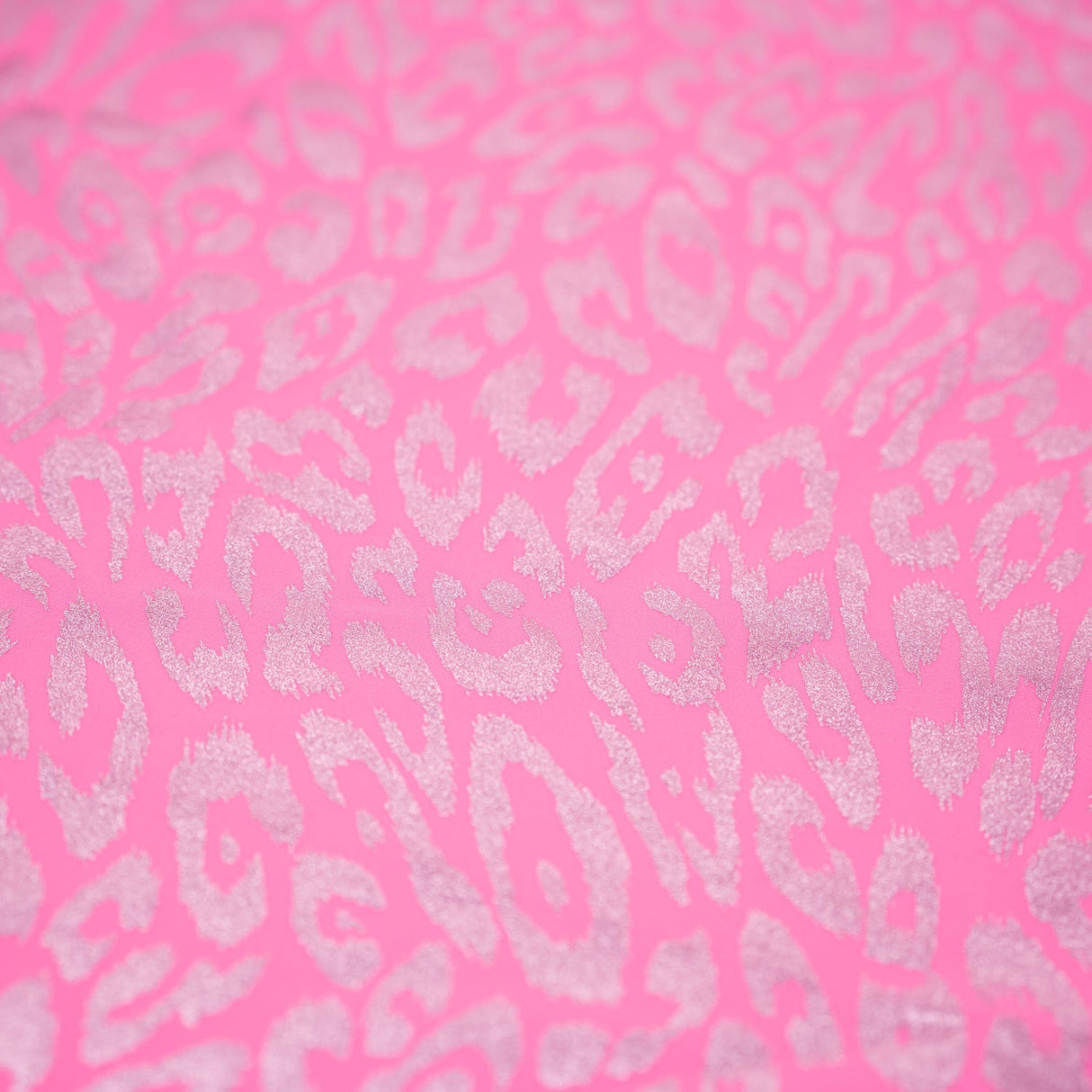 Madagascar Foiled Spandex Nylon Fabric - Cheetah Print, 58" Width (1 Yard)
