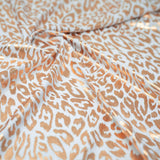 Foiled Spandex Madagascar Cheetah Print