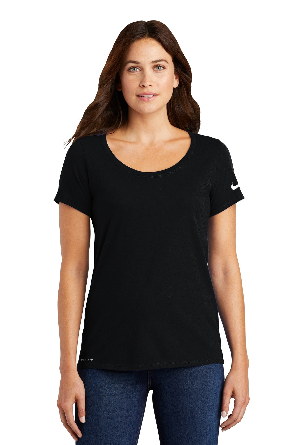 Nike Women's Dri-FIT Cotton/Poly Scoop Neck Tee