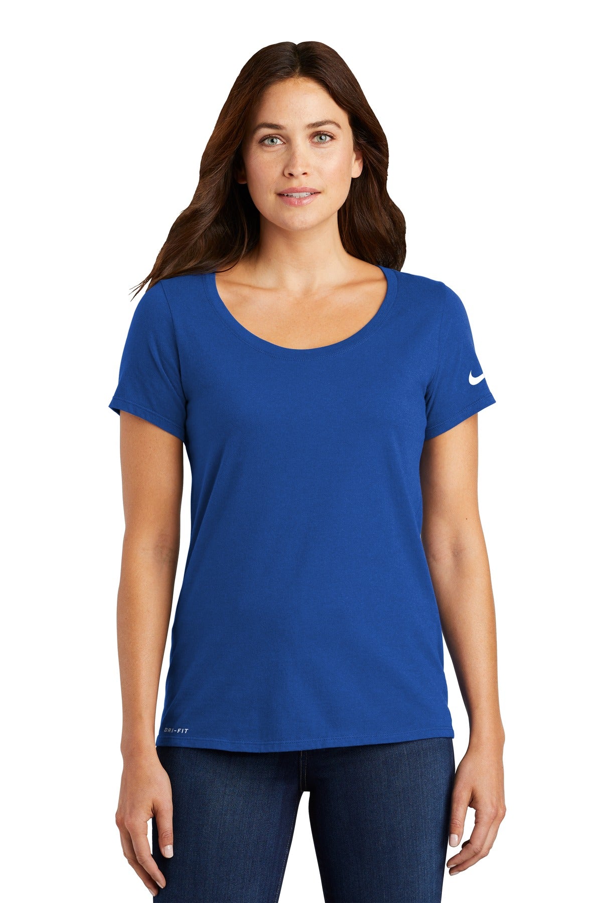 Nike Women's Dri-FIT Cotton/Poly Scoop Neck Tee