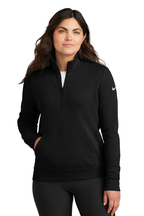 Nike Women's Club Fleece Sleeve Swoosh 1/2-Zip