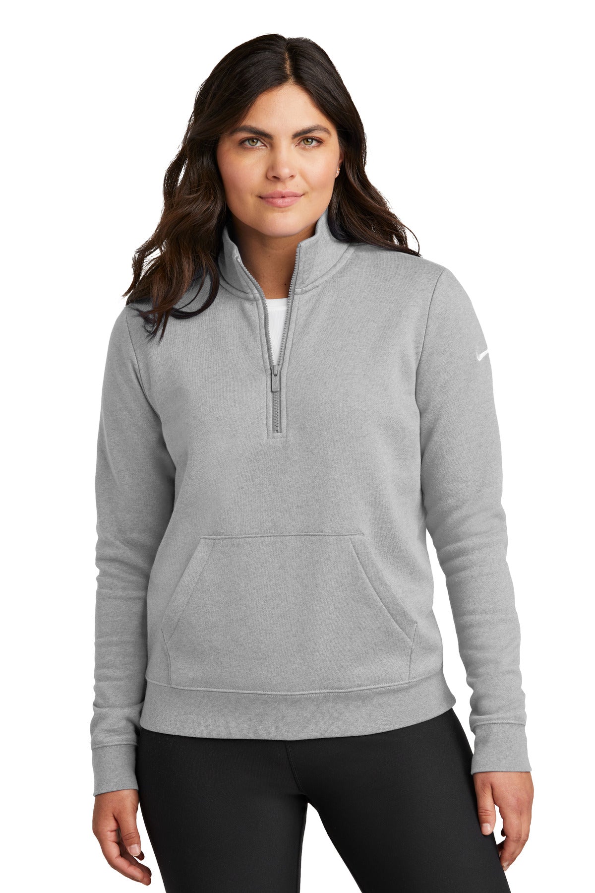 Nike Women's Club Fleece Sleeve Swoosh 1/2-Zip