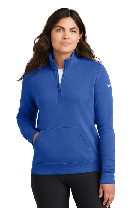 Nike Women's Club Fleece Sleeve Swoosh 1/2-Zip