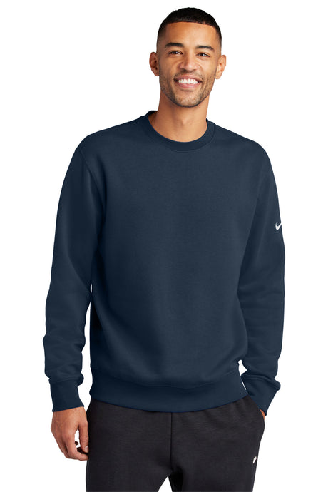 Nike Club Fleece Sleeve Swoosh Crew