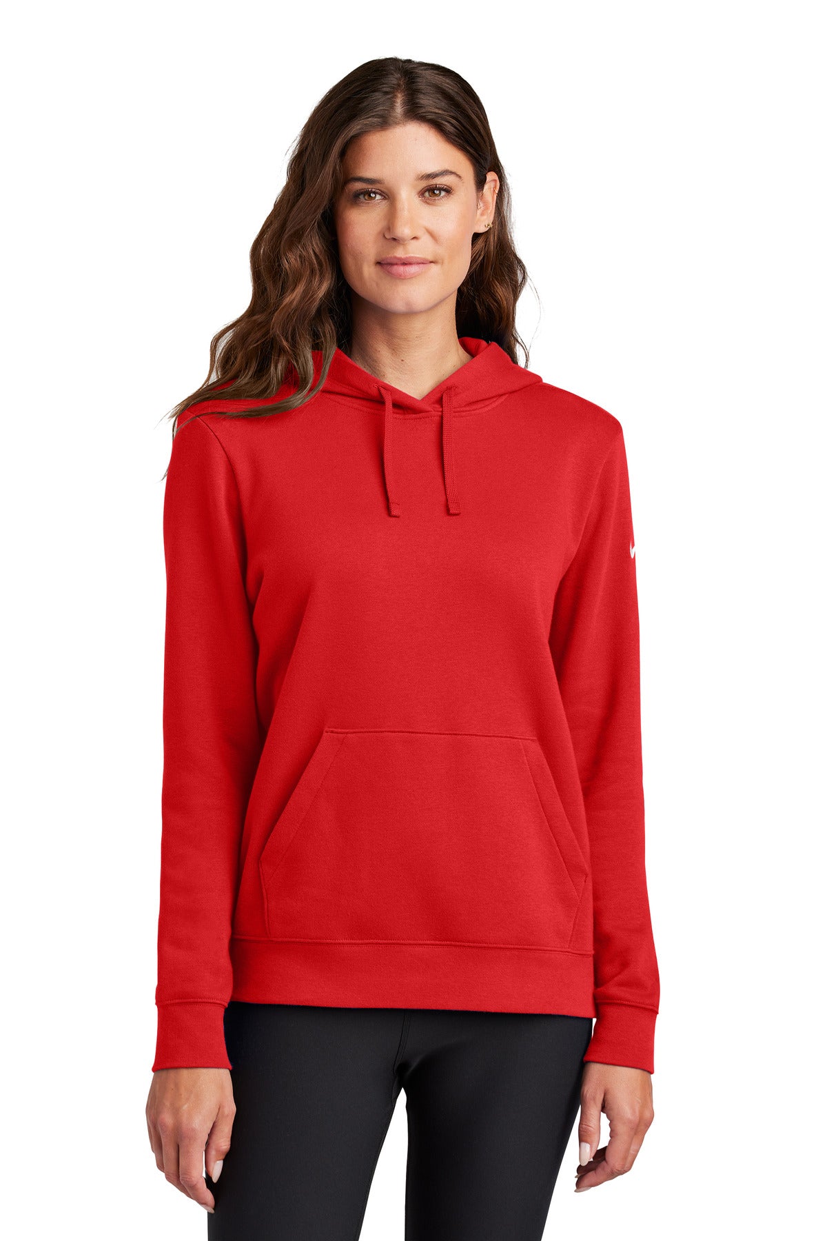 Nike Women's Club Fleece Sleeve Swoosh Pullover Hoodie