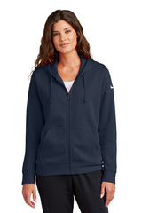 Nike Women's Club Fleece Sleeve Swoosh Full-Zip Hoodie