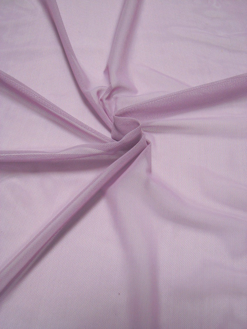 Solid Mesh Nylon Spandex Fabric - Lilac, Purple, Burgundy, Lime Green, Baby Blue, Hot Pink, Violet, Black, 58" Width