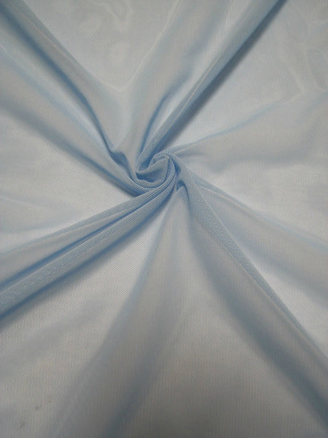 Solid Mesh Nylon Spandex Fabric - Lilac, Purple, Burgundy, Lime Green, Baby Blue, Hot Pink, Violet, Black, 58" Width