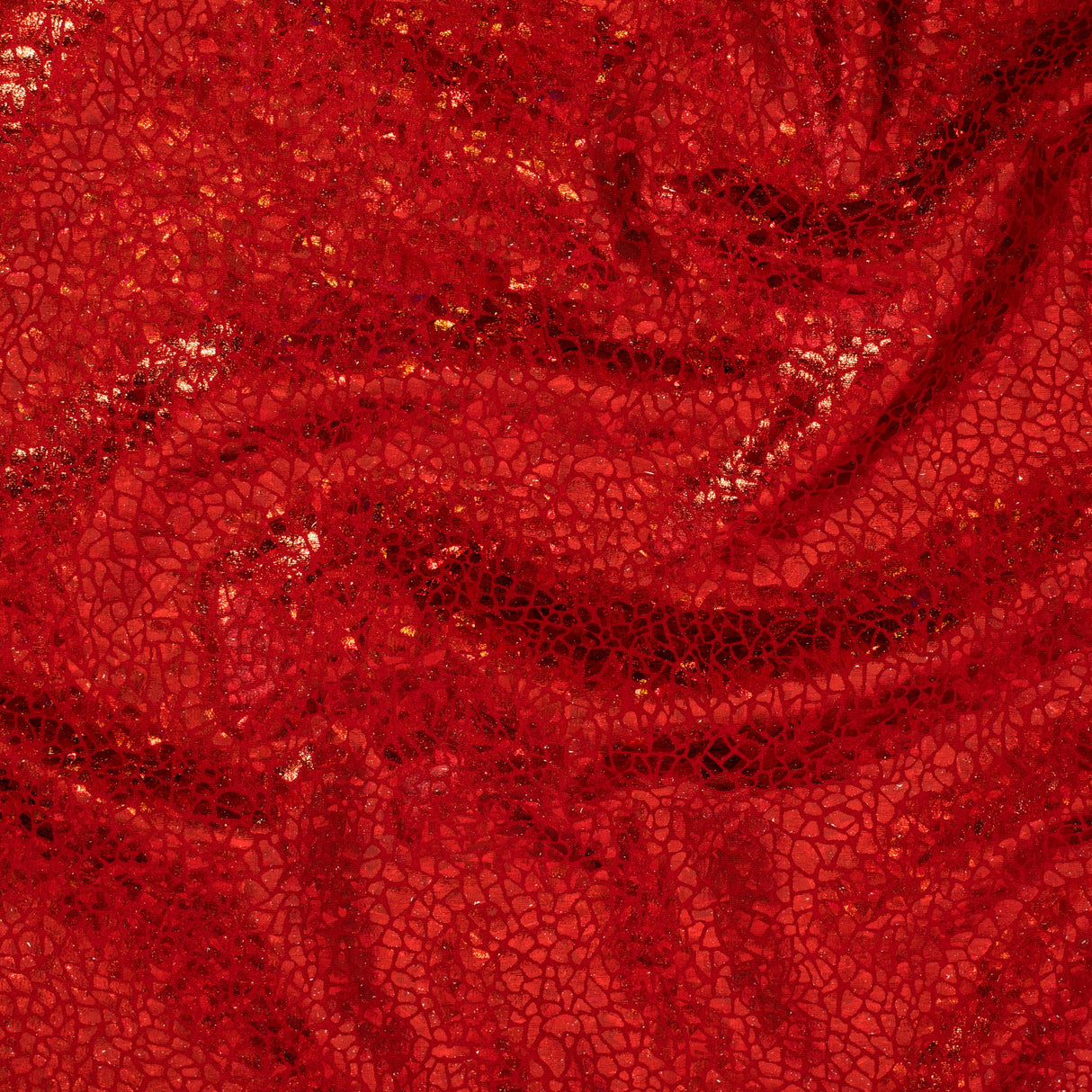 Nylon Spandex Holographic Snake Fabric 60"