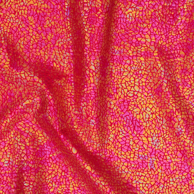 Nylon Spandex Holographic Snake Fabric 60"