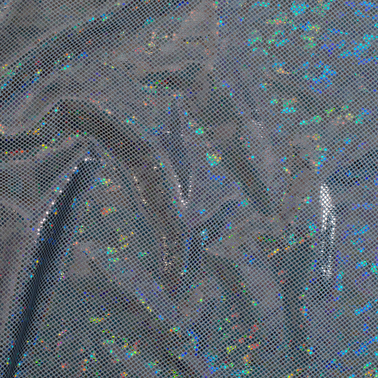 Nylon Spandex Shatter Glass Hologram Fabric 60"