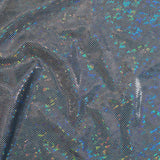 Nylon Spandex Shatter Glass Hologram Fabric 60"