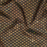 Nylon Spandex Diamond Flocking Hologram Fabric