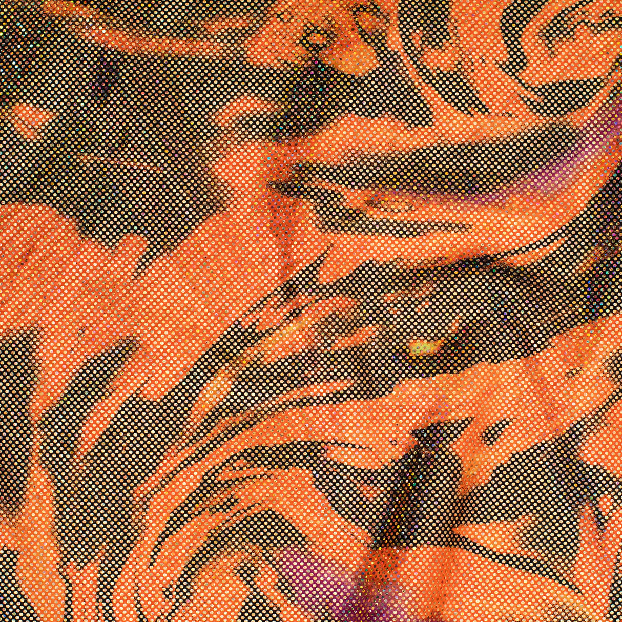 Hologram Stretch Polyester Spandex Fabric Fantastic Storm 60"